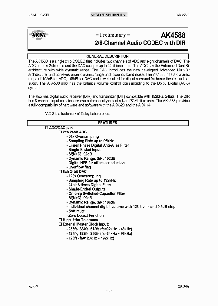 AK4588_947899.PDF Datasheet