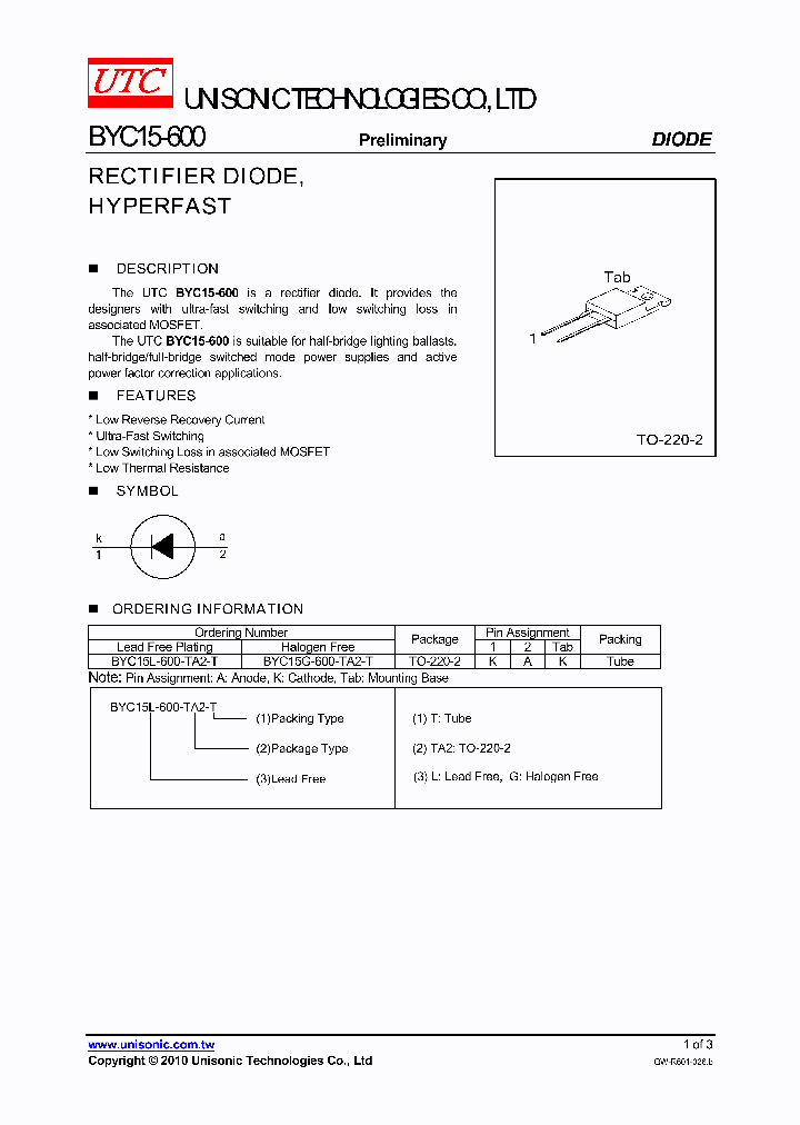 BYC15G-600-TA2-T_1055509.PDF Datasheet