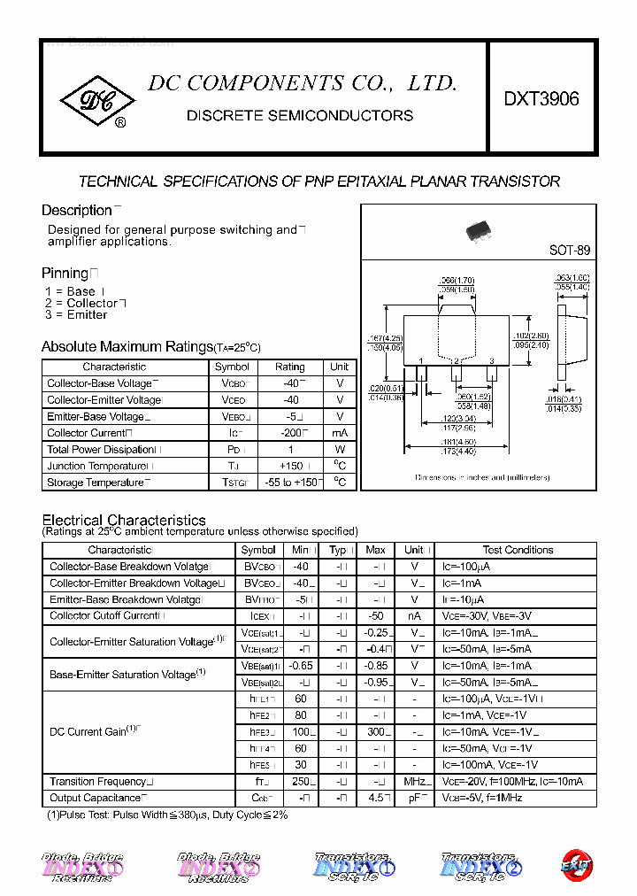 DXT3906_743278.PDF Datasheet