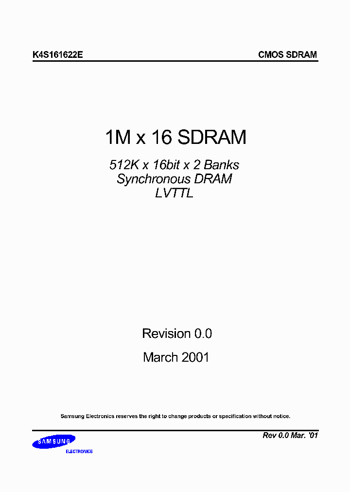 K4S161622E-TCIE_951580.PDF Datasheet