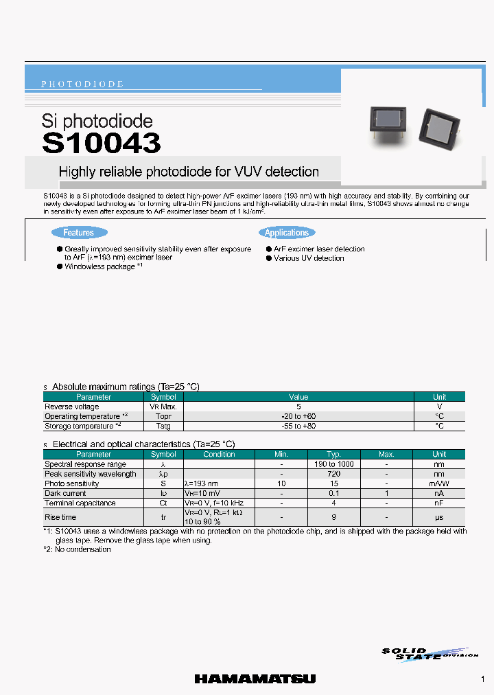 S10043_667833.PDF Datasheet