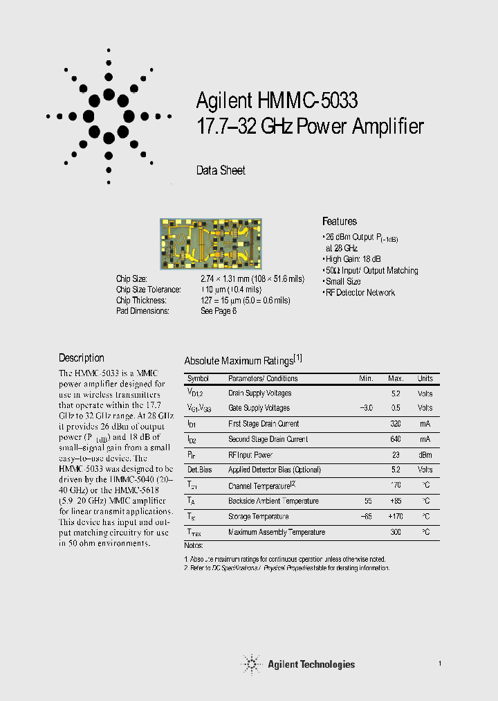 HMMC-5033_952186.PDF Datasheet