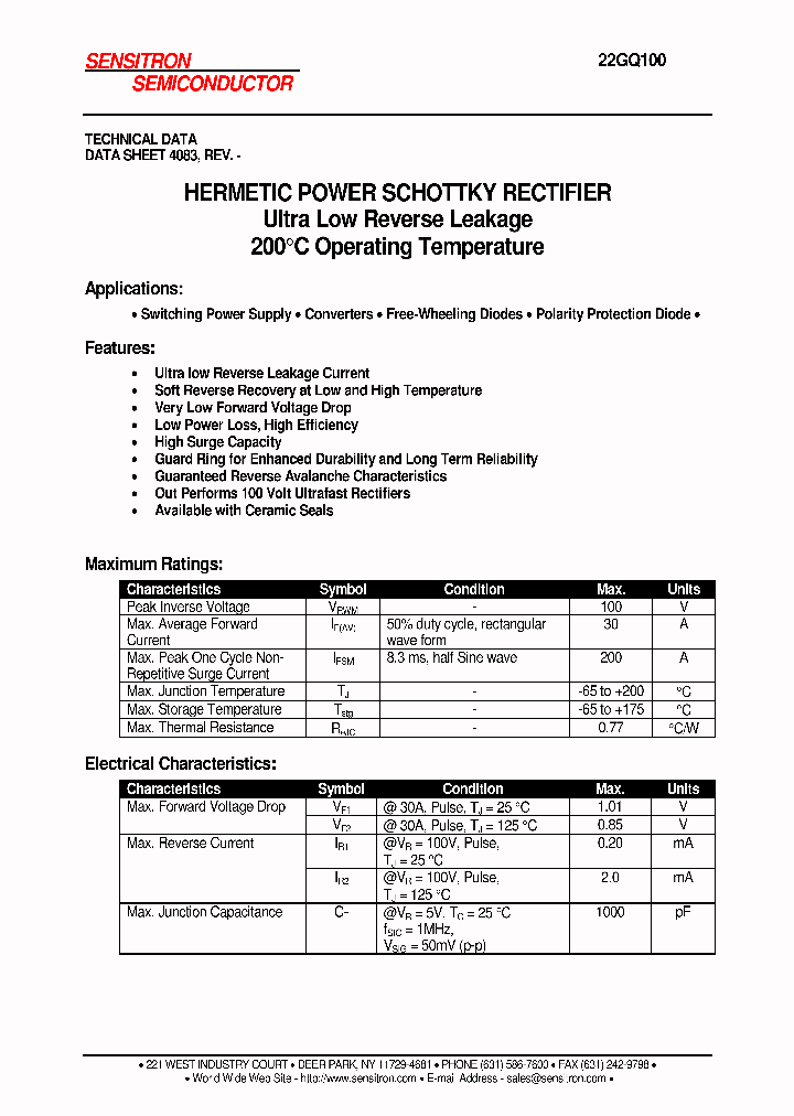 22GQ100_1063421.PDF Datasheet