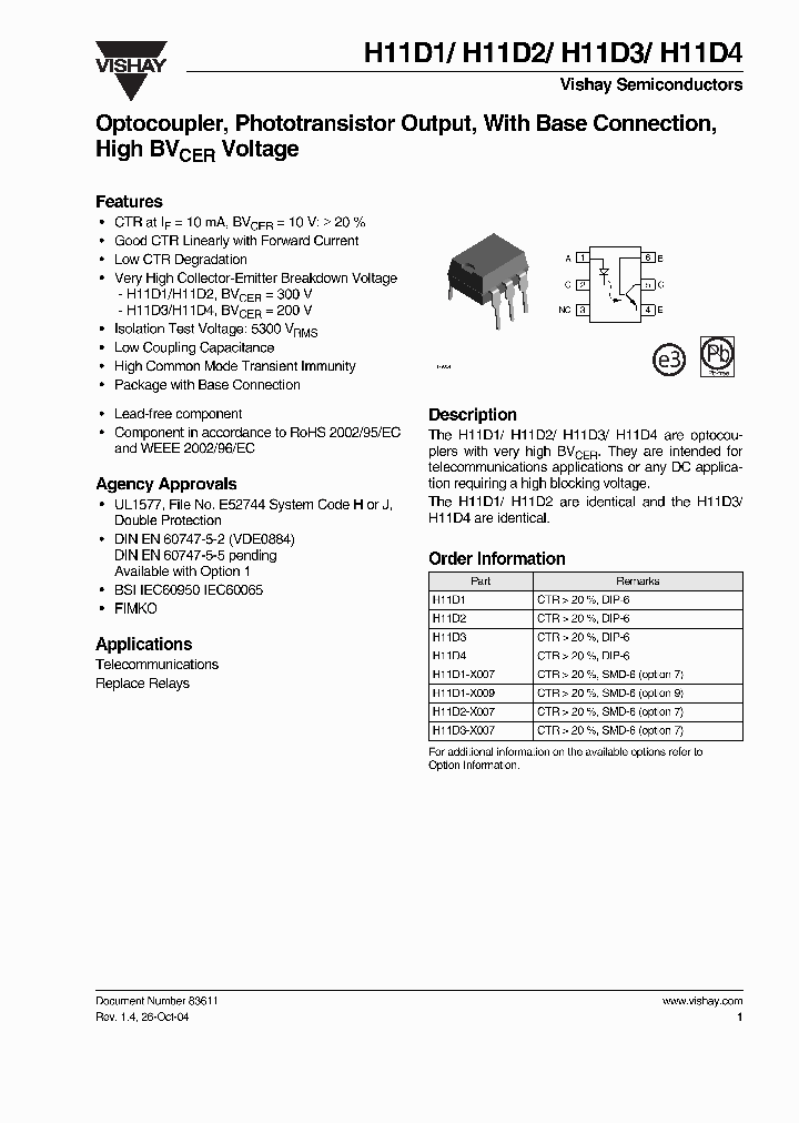 H11D3-X007_952358.PDF Datasheet
