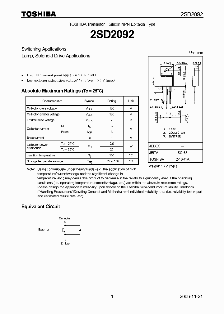 2SD209206_1067067.PDF Datasheet