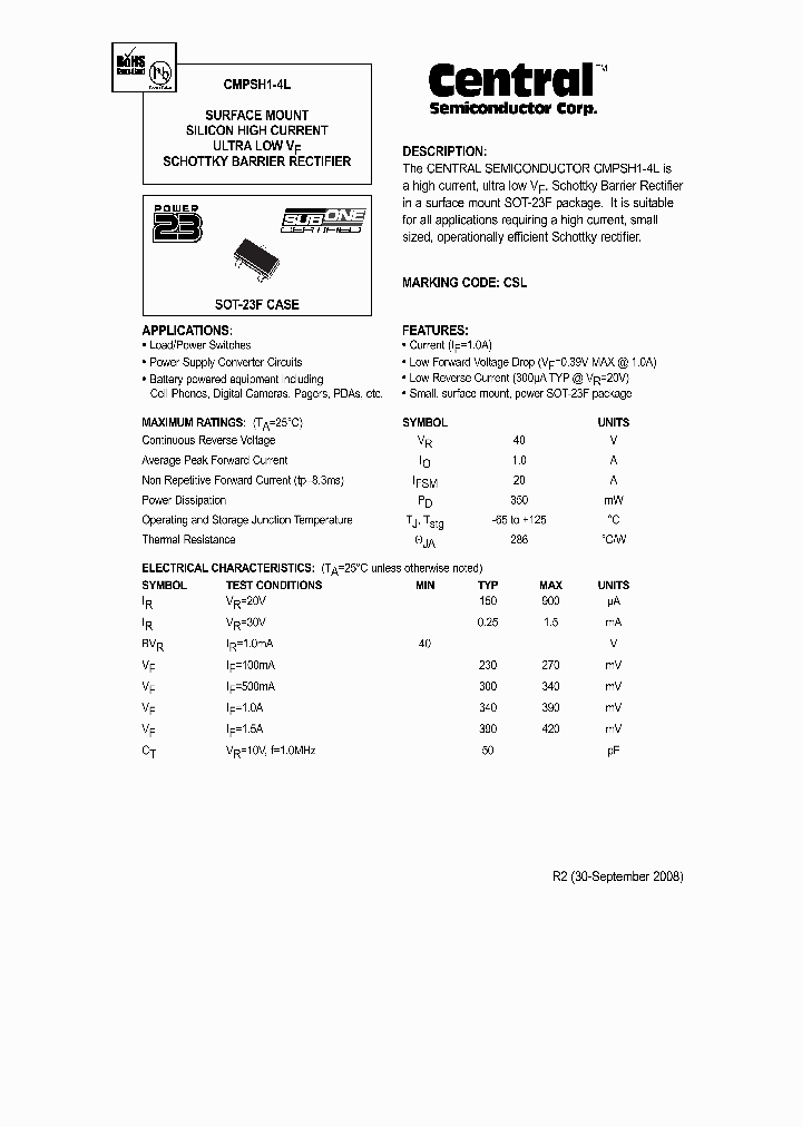 CMPSH1-4L_1073674.PDF Datasheet