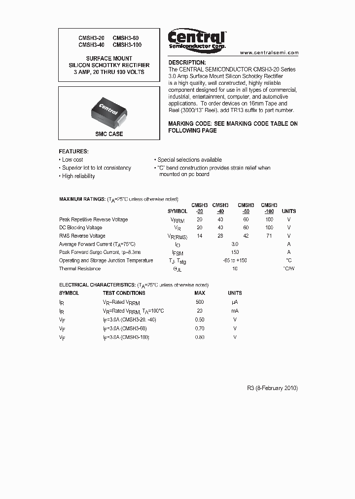 CMSH3-100_1074862.PDF Datasheet