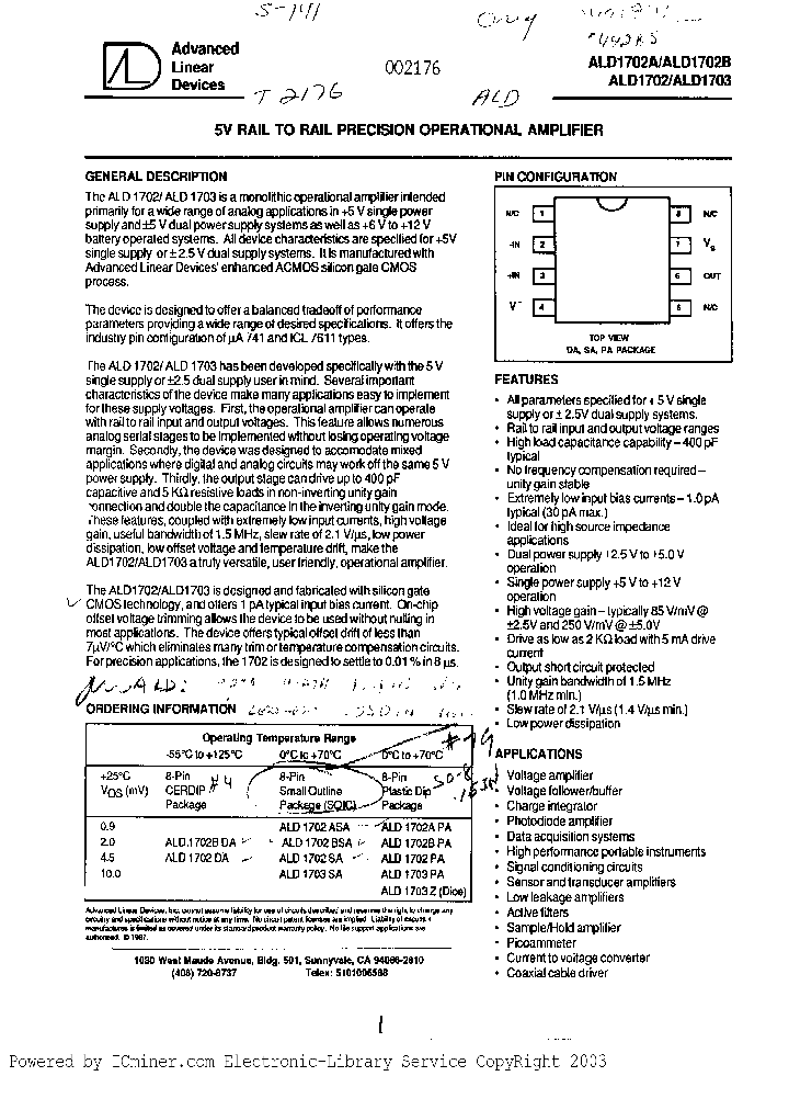 ALD1703Z_671093.PDF Datasheet