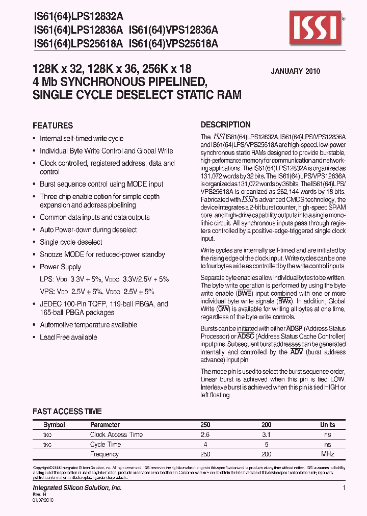IS61LPS12836A-200B2I-TR_671285.PDF Datasheet