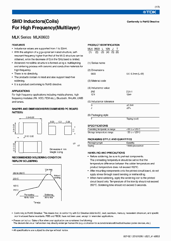 MLK0603L33NJ_672017.PDF Datasheet