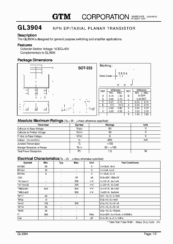 GL3904_672037.PDF Datasheet