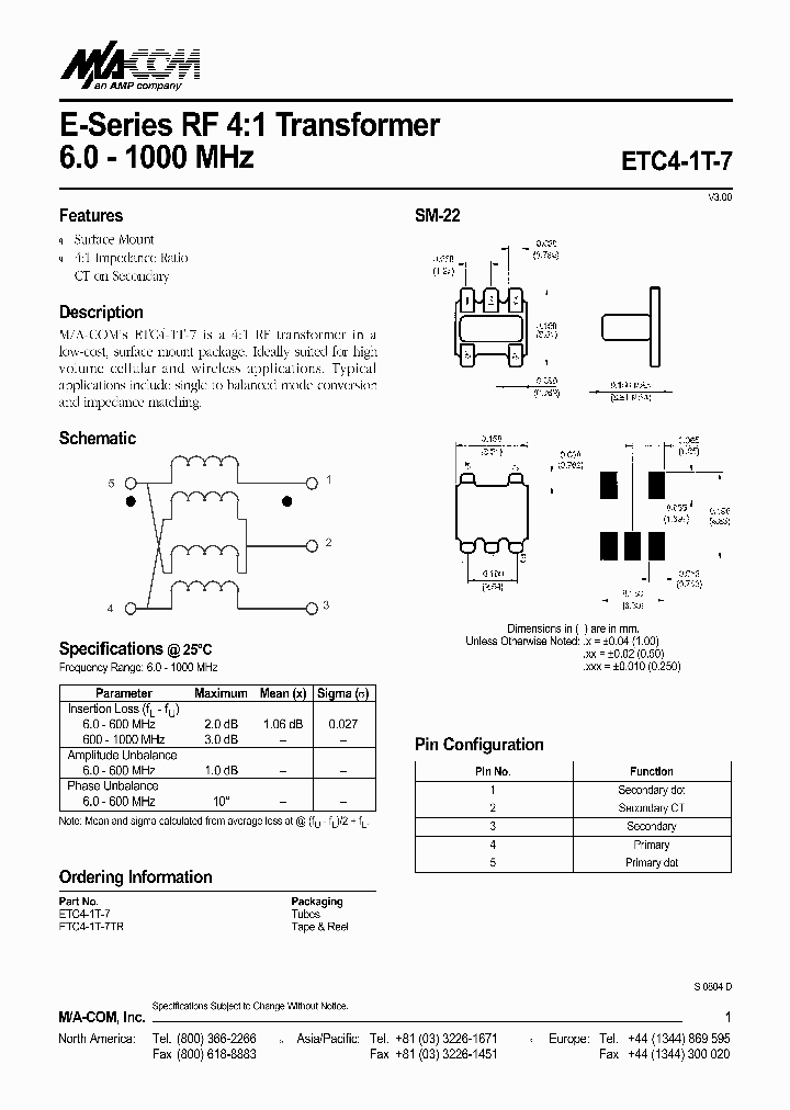 ETC4-1T-7TR_672929.PDF Datasheet