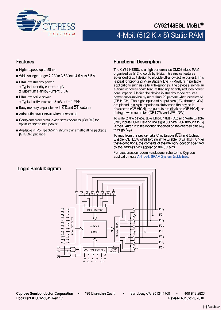 CY62148ESL-55ZAXA_1078584.PDF Datasheet