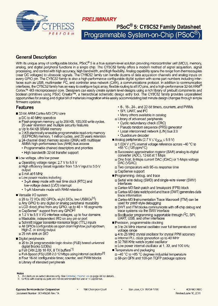CY8C5248LTI-030_1078795.PDF Datasheet