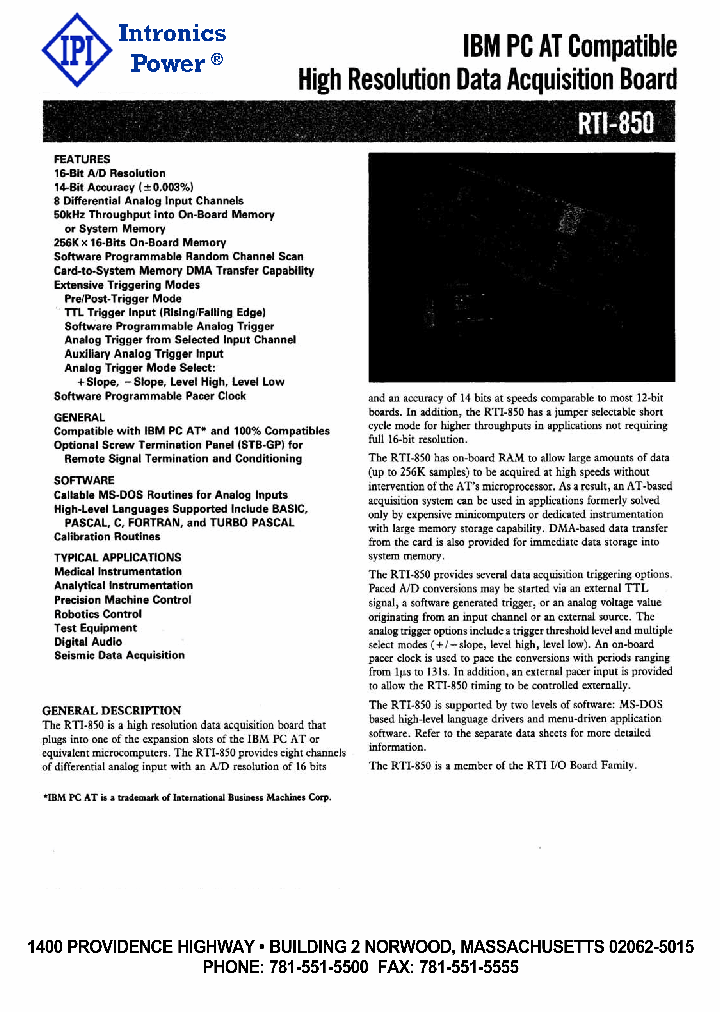 RTI-850_1080798.PDF Datasheet