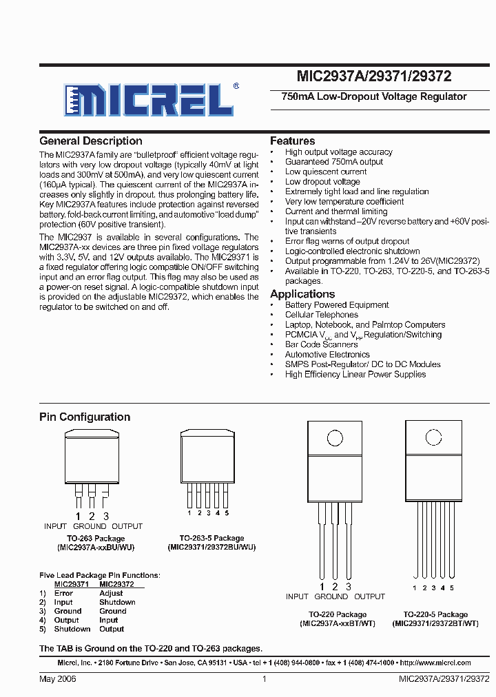 MIC29371-50WU_674164.PDF Datasheet