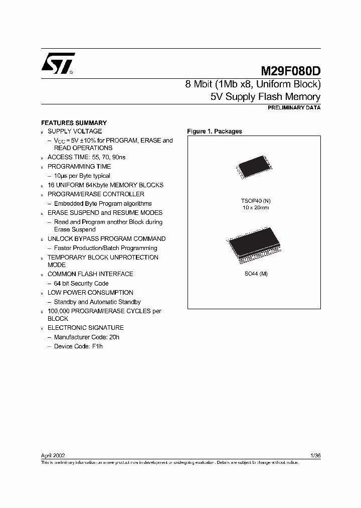 M29F080D_760197.PDF Datasheet