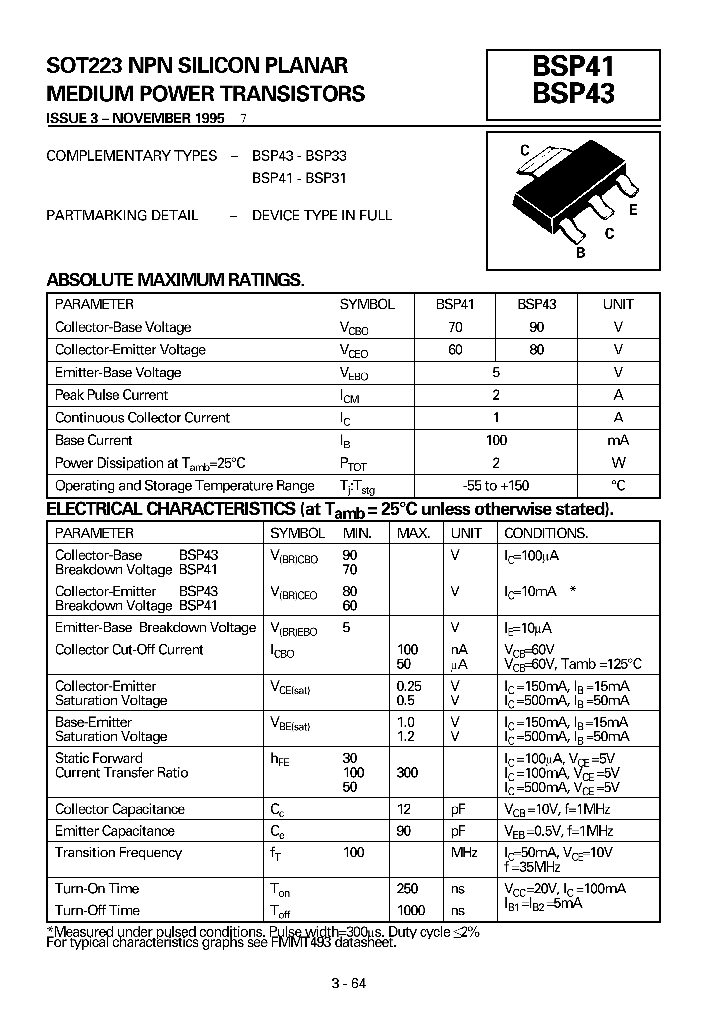 BSP41TC_674349.PDF Datasheet