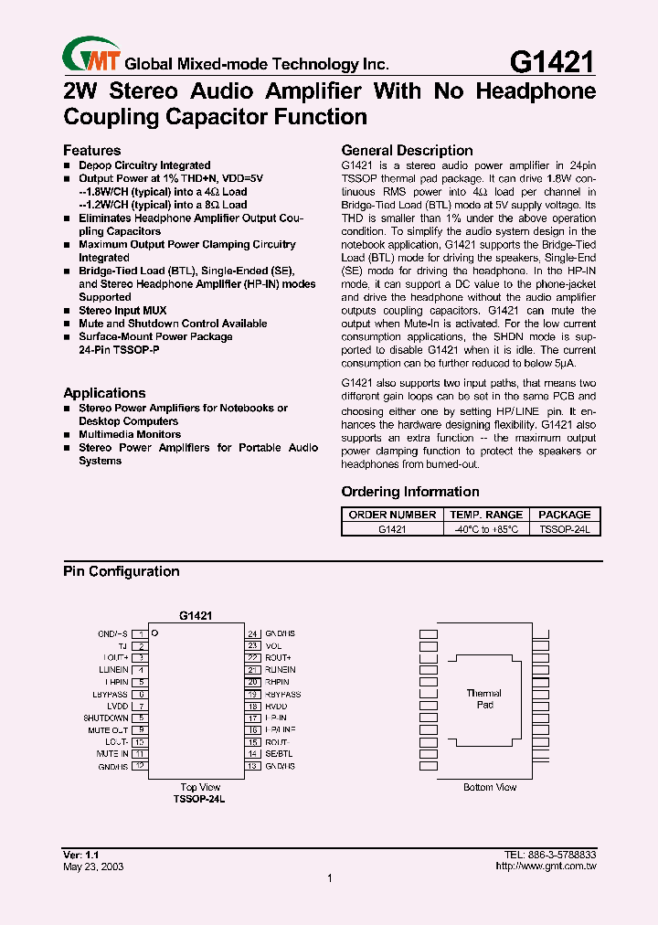 G1421_675315.PDF Datasheet