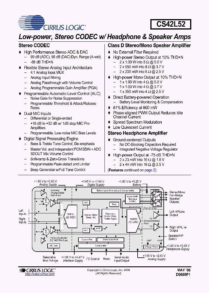 CS42L52-DNZR_675426.PDF Datasheet