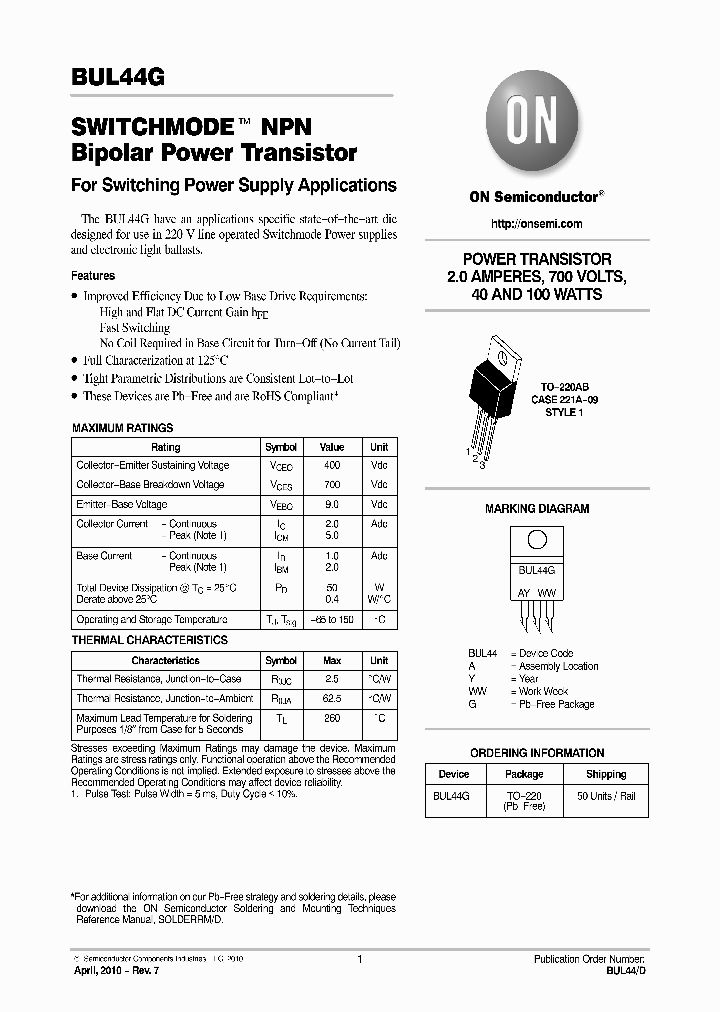 BUL44_676442.PDF Datasheet