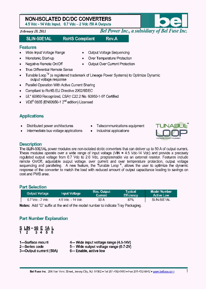 SLIN-50E1AL_1089475.PDF Datasheet