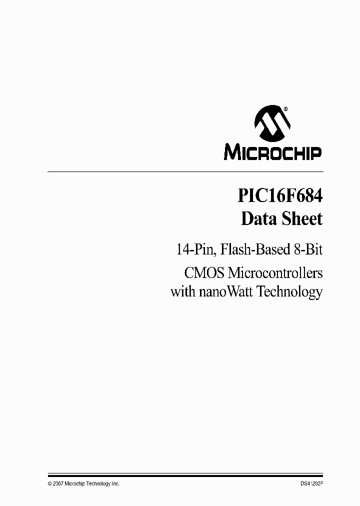 PIC16FF684T-ISTQTP_677184.PDF Datasheet