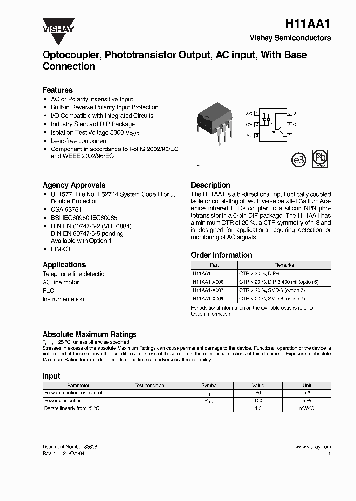 H11AA1-X006_965439.PDF Datasheet