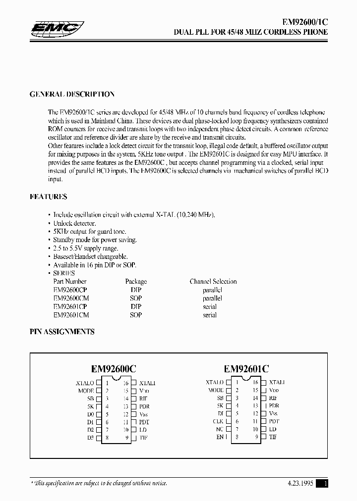 EM92600C_976003.PDF Datasheet