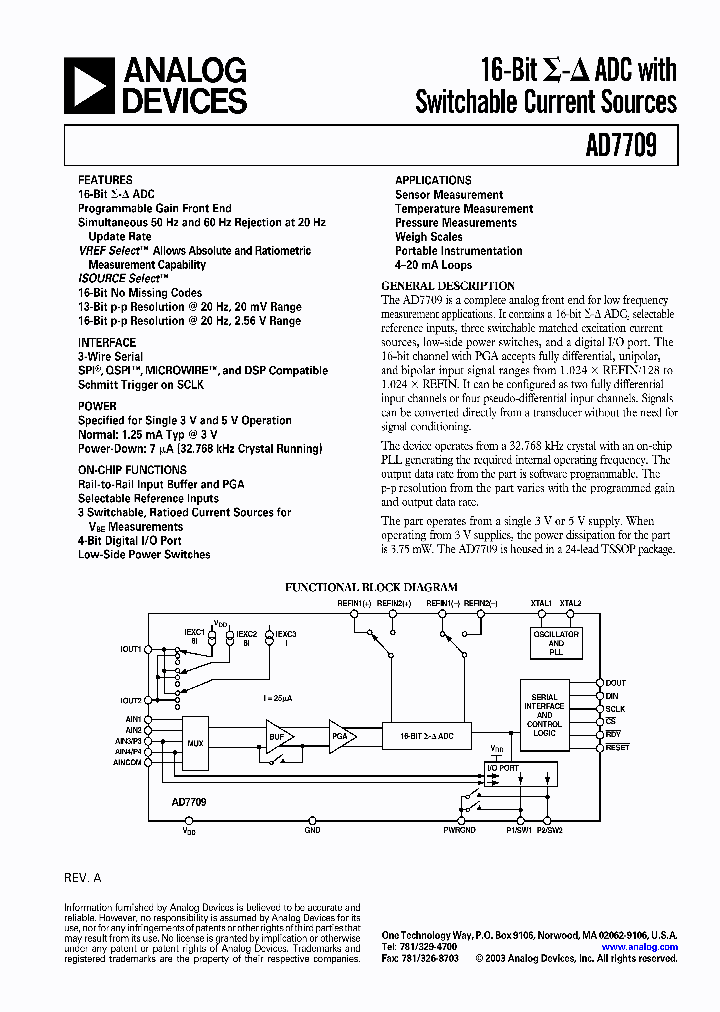 AD7709ARU_976384.PDF Datasheet