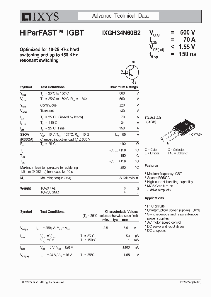 IXGH34N60B2_1103577.PDF Datasheet