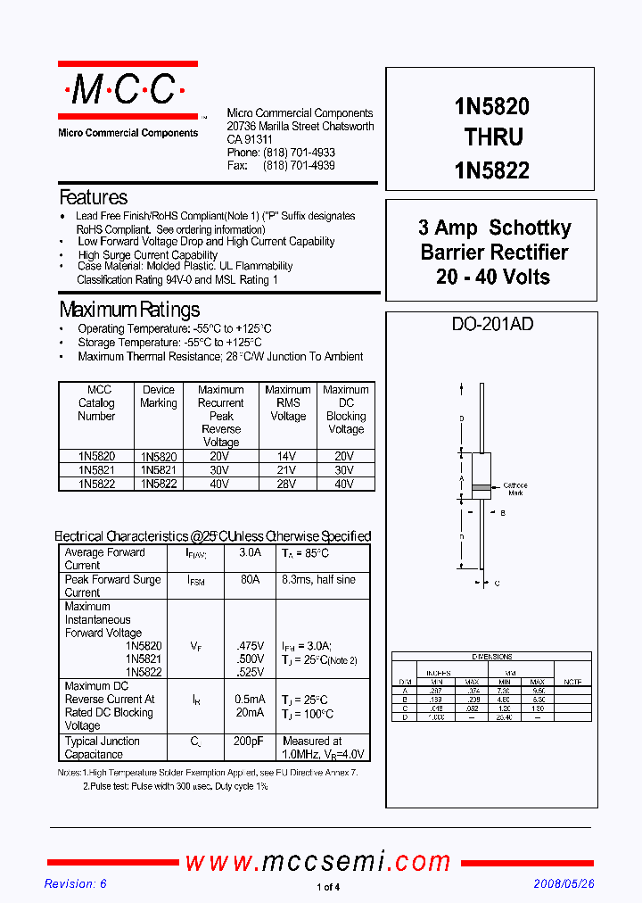 1N5822-TP_681965.PDF Datasheet