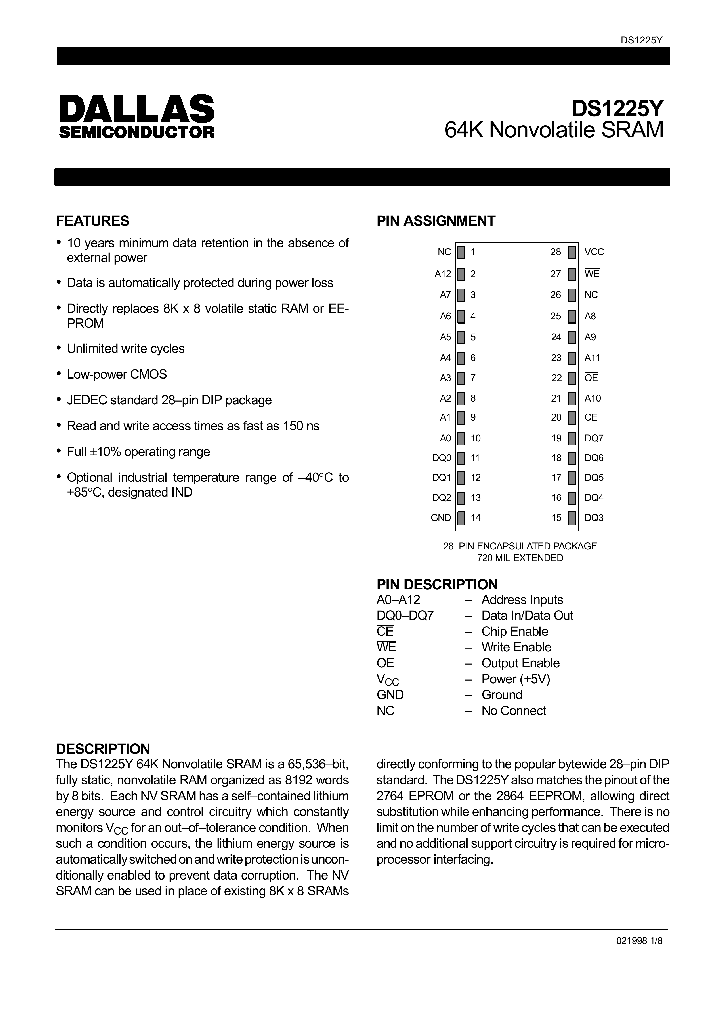 DS1225Y_682185.PDF Datasheet