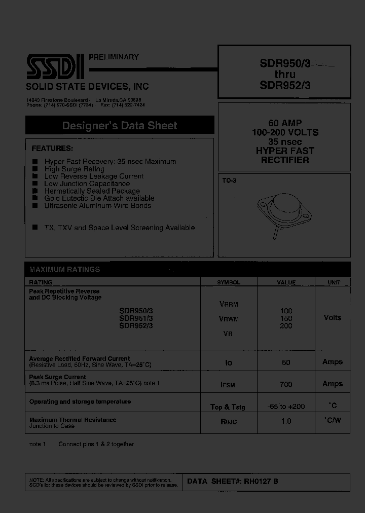 SDR9523_683114.PDF Datasheet