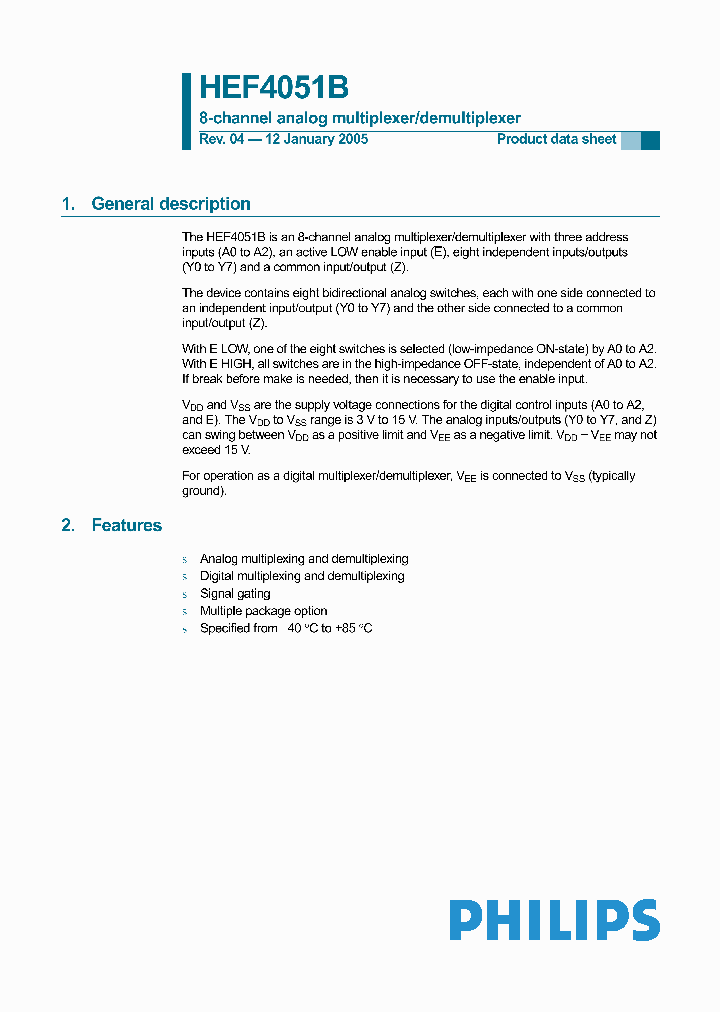 HEF4051BTT_978914.PDF Datasheet