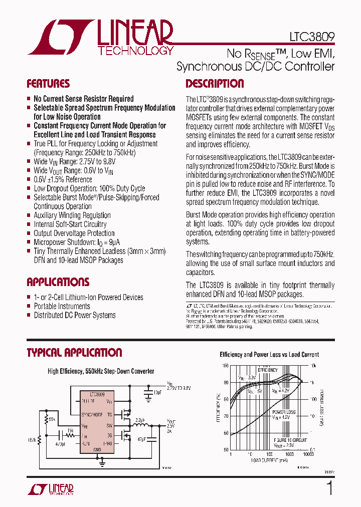 LTC3809EMSE-TR_1106690.PDF Datasheet