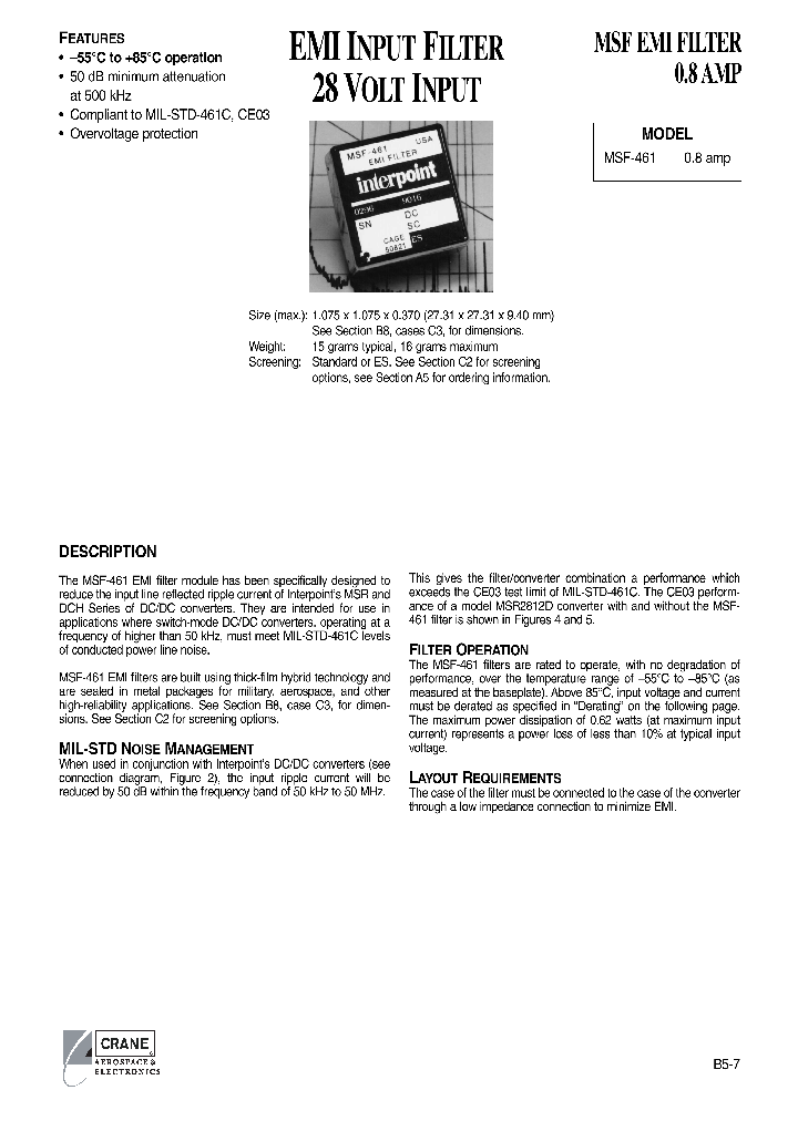 MSF-461ES_1107143.PDF Datasheet