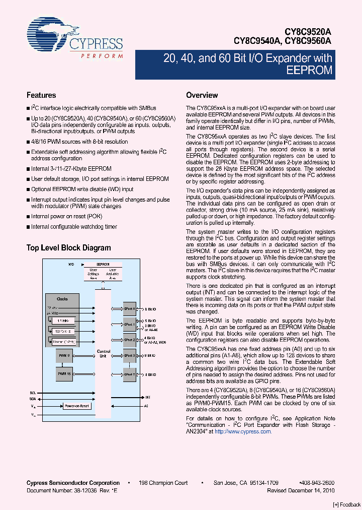 CY8C9560A-24AXIT_1107605.PDF Datasheet
