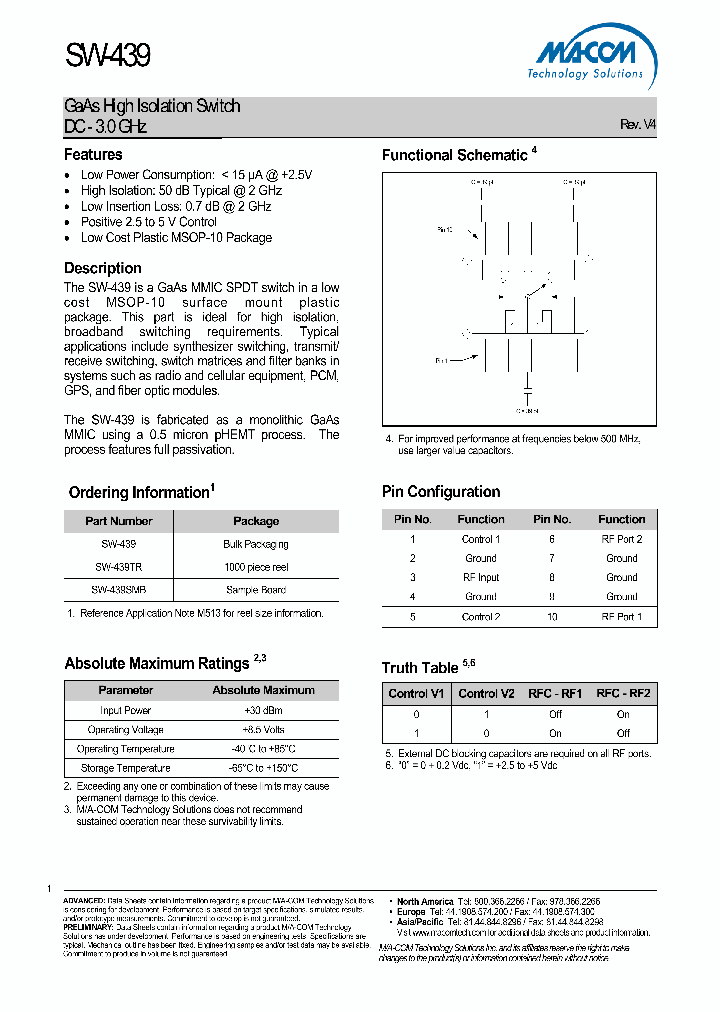 SW-439SMB_1110967.PDF Datasheet