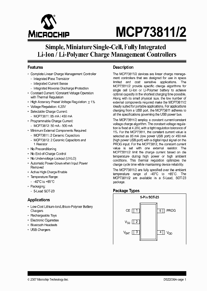MCP73811T-420IOT_1111734.PDF Datasheet