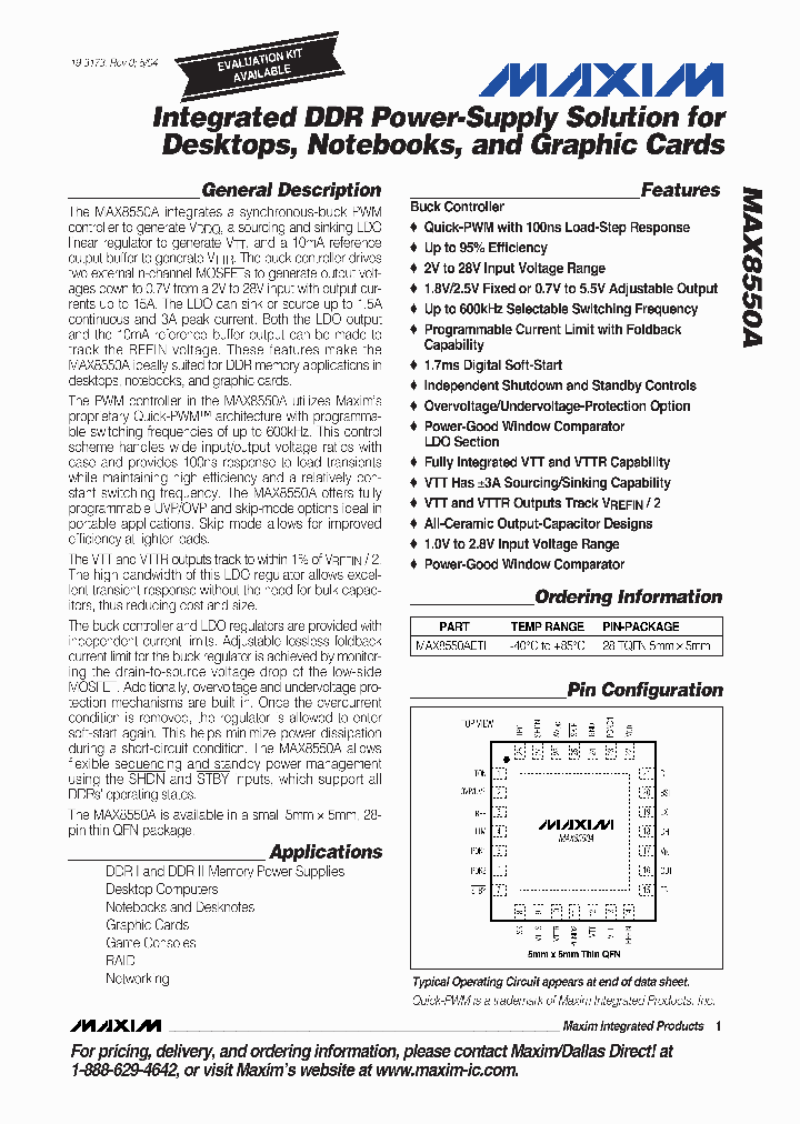MAX8550AETI_685258.PDF Datasheet