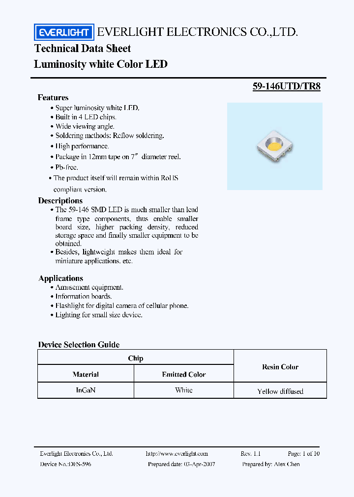 59-146UTD-TR8_1113435.PDF Datasheet
