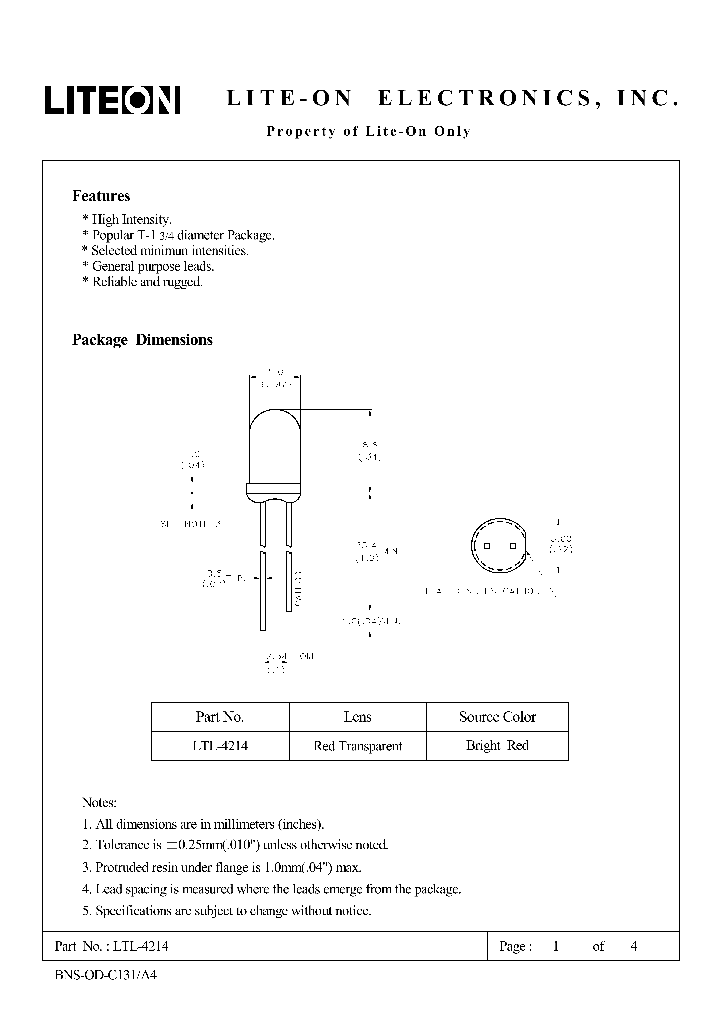 LTL-4214_1114428.PDF Datasheet