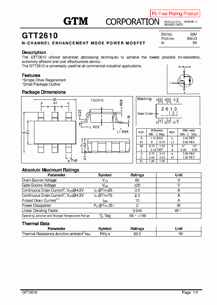 GTT2610_1116846.PDF Datasheet