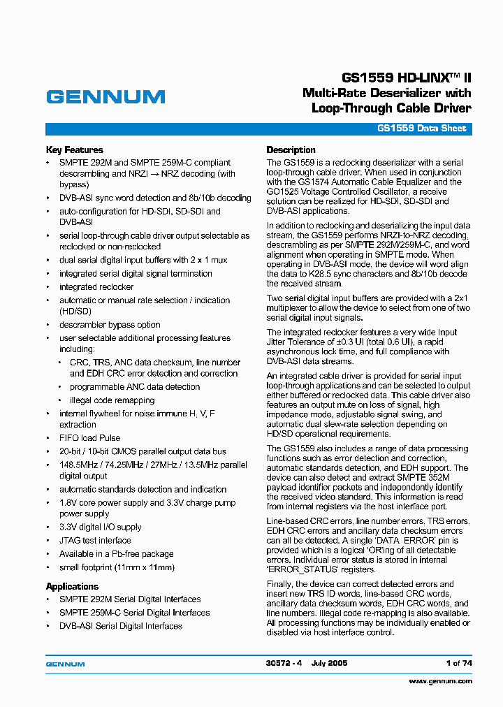 GS1559-CB_686291.PDF Datasheet