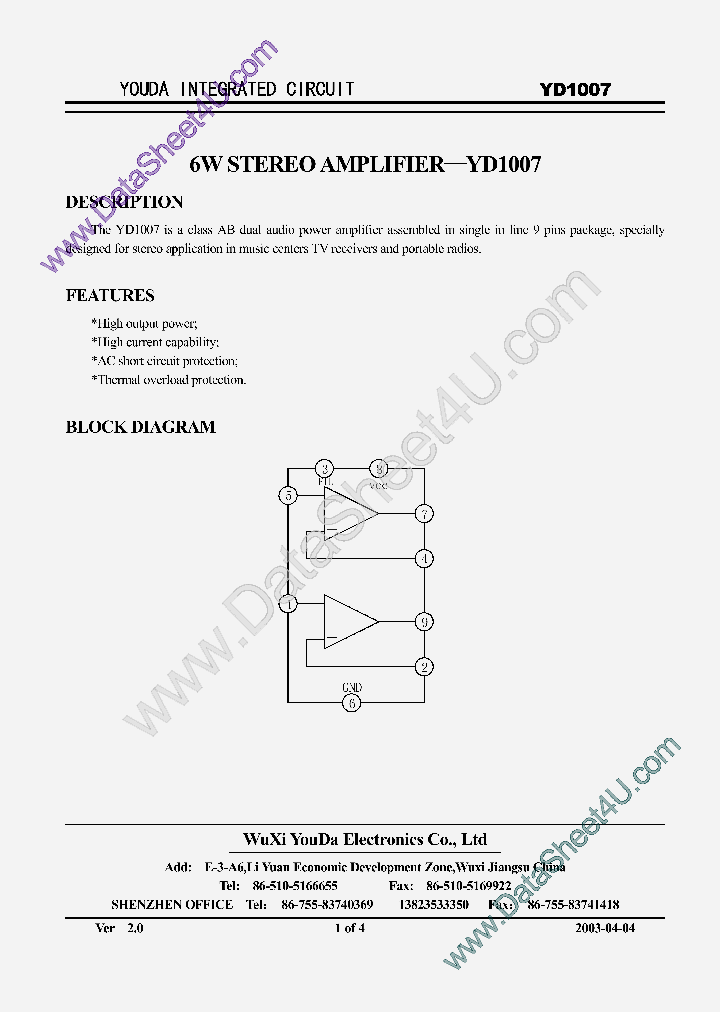 YD1007_789957.PDF Datasheet
