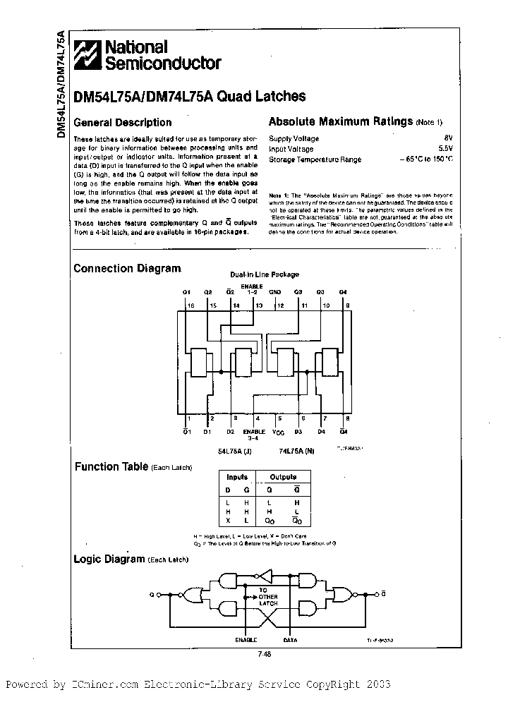 DM74L75ANA_687283.PDF Datasheet