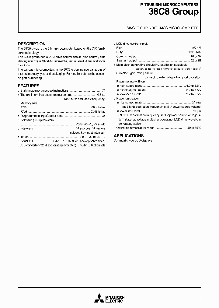 M38C89EFFP_985578.PDF Datasheet