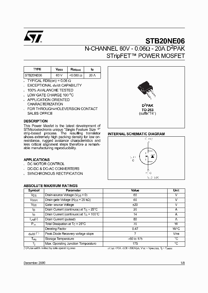 STB20NE06_986319.PDF Datasheet