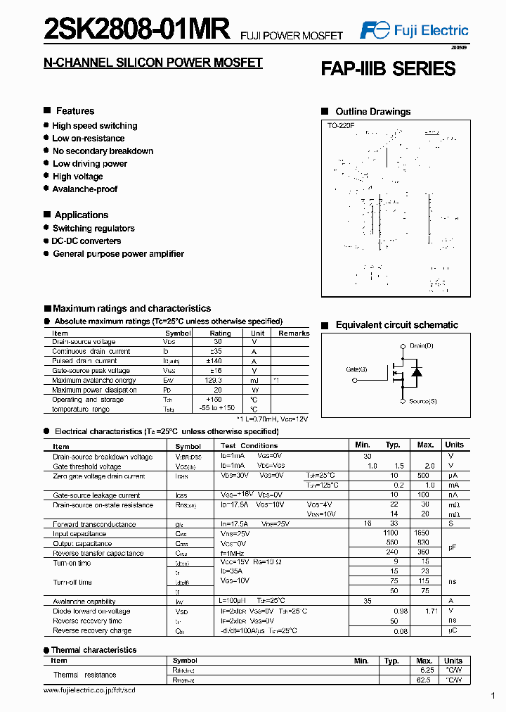 2SK2808-01MR05_1121670.PDF Datasheet